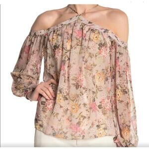 Bailey 44 Inamorata Floral Print Top Size‎ M Cottage Peasant Fairy